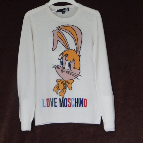 Love Moschino Embellished Knit Women’s Pullover Sweater Top Size Various NWT - Picture 8 of 12